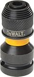 DeWalt DT7508-QZ - Adaptador para Llaves de Vaso de Impacto de 1/2' a 1/4', Amarillo/Negro, 5.1 cm