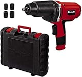 Einhell 4259950 CC-IW 950 Llave de impacto (950W, 2,300 rpm, 450 Nm, agarre suave, interruptor basculante para rotación derecha / izquierda, incl. 4 enchufes y estuche de transporte)